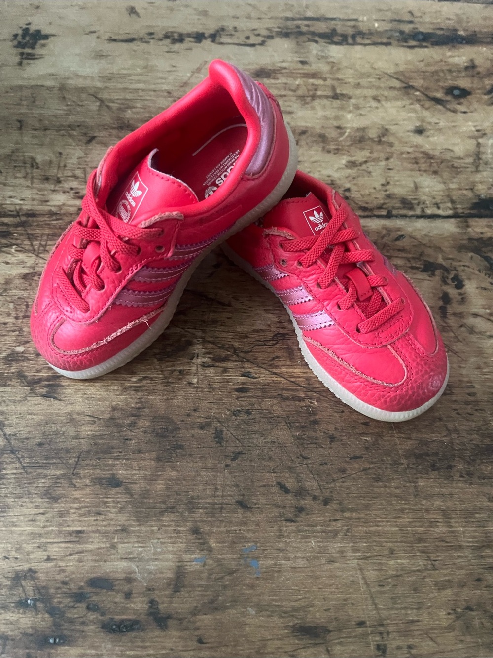 adidas Kids Pink-Red Samba